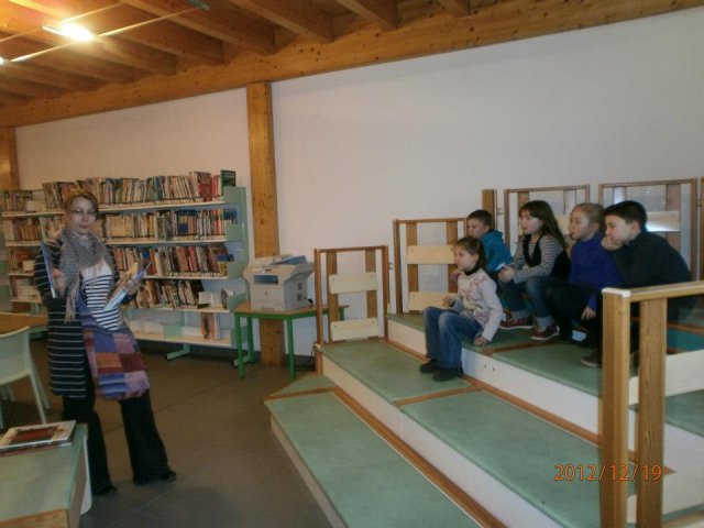 Visite de la bibliothèque communale 2012
